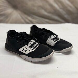Under Armour Charged Ultimate 3.0 Men's Shoes Black/White Size 8.5